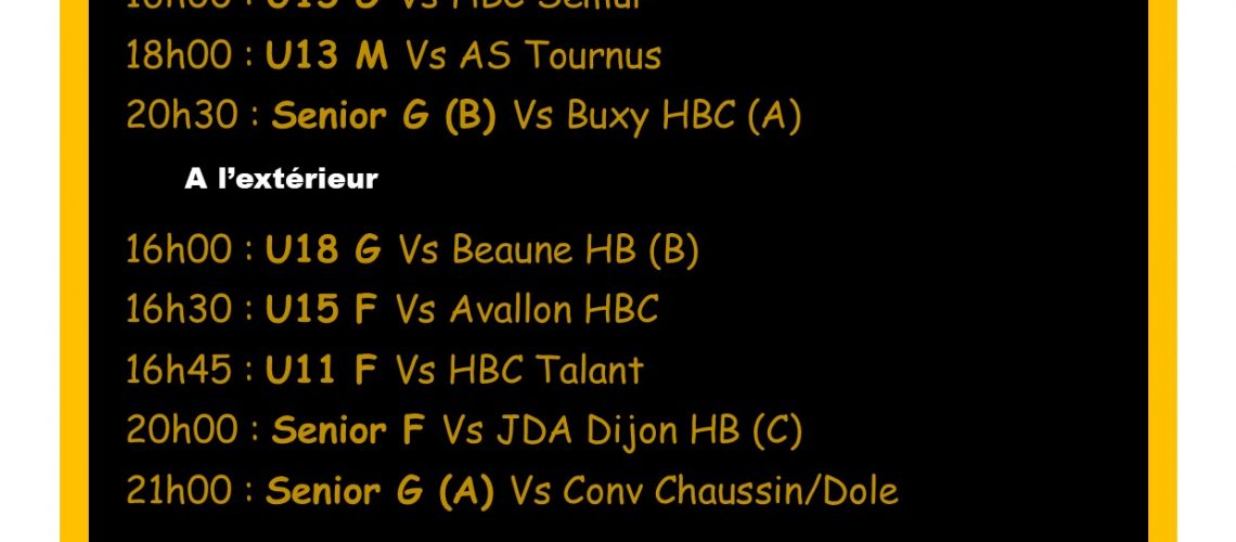 Match 01&02 avril