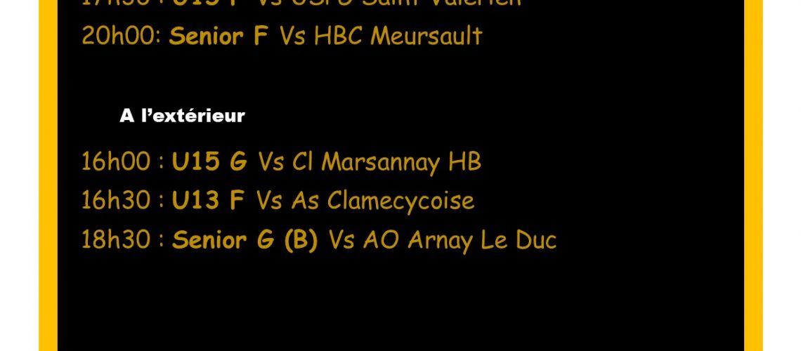 Match 25&26 mars