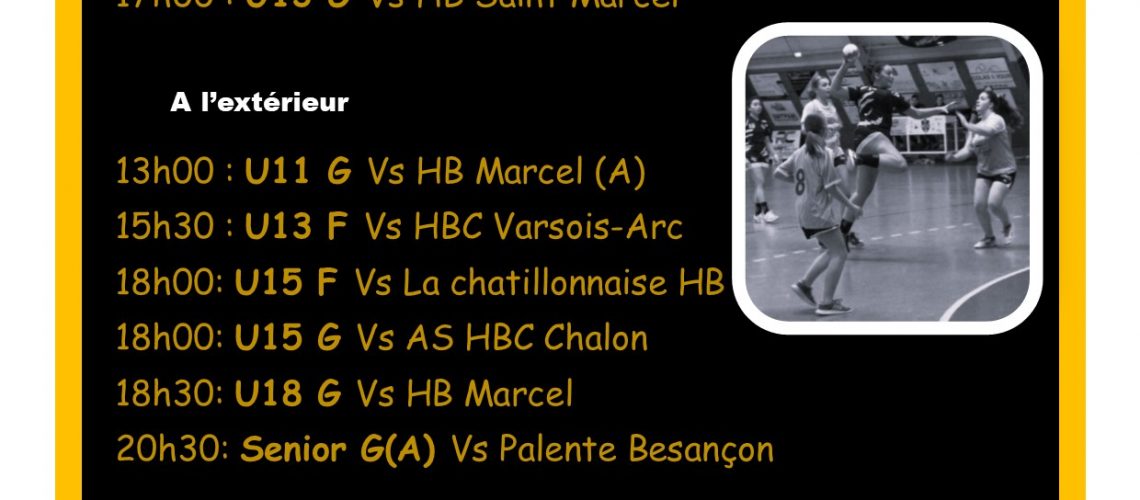 Match du 25 et 26 fev